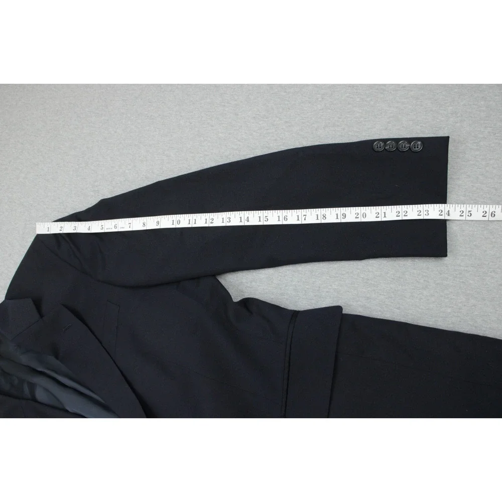 Jos A Bank Blazer Mens 38R Navy Blue 100% Wool Signature‎ 2 Buttons